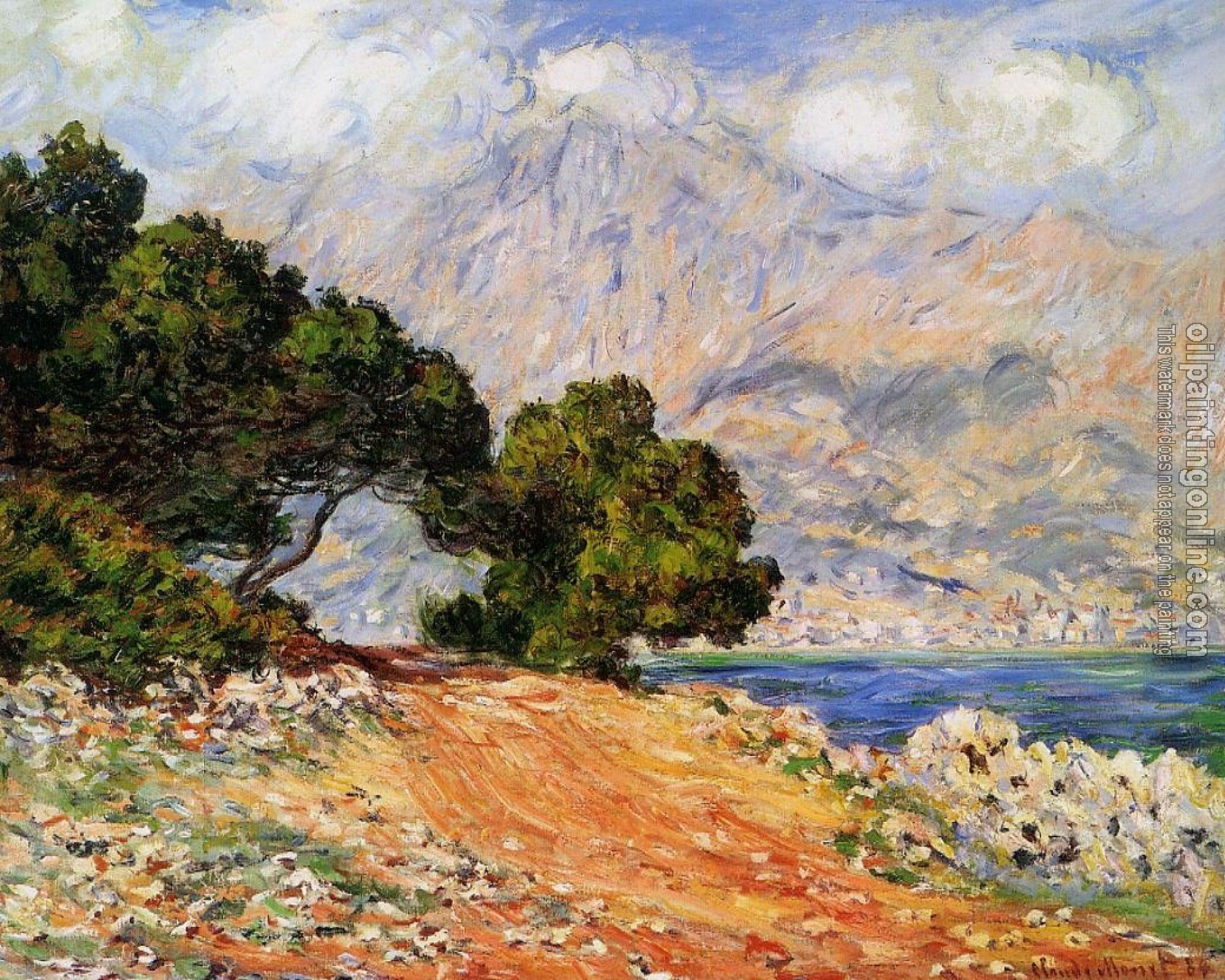 Monet, Claude Oscar - Menton Seen from Cap Martin